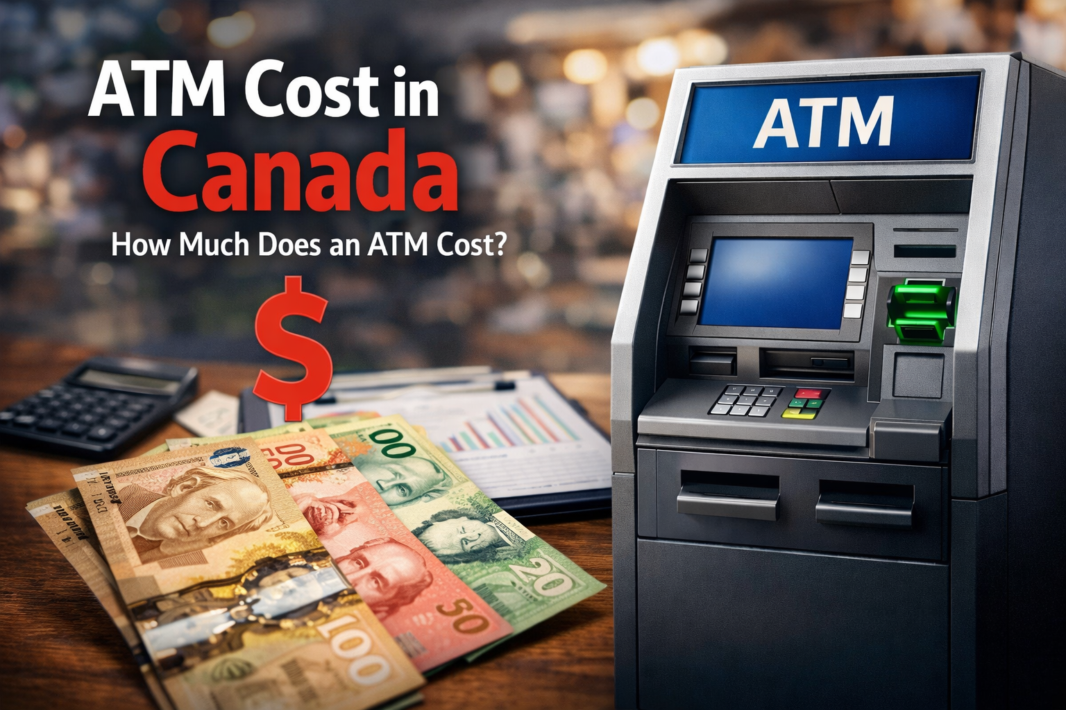 ATM machine cost in Canada